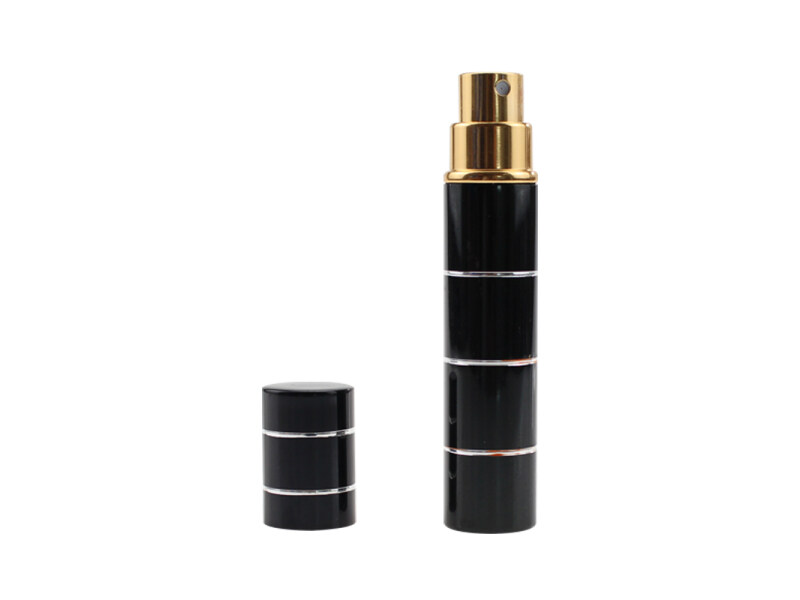 Lipstick type pepper spray PS08M077 for self defense black